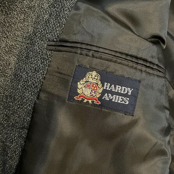 Hardy Amies Vintage‎ Blazer 100% Lambswool Suit Jacket Sport Coat Mens Size 46R - Picture 7 of 11